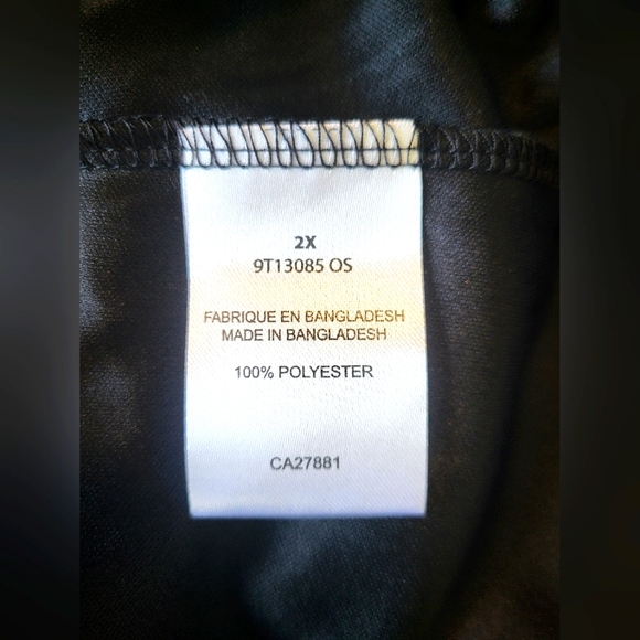 4 for $30 ๐ 2 Dye 4 sparkley sleeveless fooler top size 2X - Picture 4 of 7